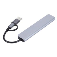 USB C -keskitin USB 3.0 Type-C -jakaja 7 IN 2 7 IN 2 7 in 2 hinta ja tiedot | Kannettavien tietokoneiden lisätarvikkeet | hobbyhall.fi