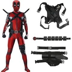 Deadpool Cosplay -asu lapsille aikuisten puku Anime Supersankari Cosplay Death Watcher Anime aikuisten palvelu Trikohatut Asusteet Anime - WELLNGS 5 KPL 5... hinta ja tiedot | Naamiaisasut | hobbyhall.fi