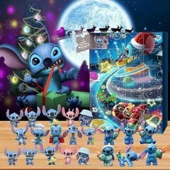 Anime Stitch -joulu adventtikalenteri, yhteensopiva lapsille 24 päivän joulun lähtölaskenta 24 kpl sarjakuvaleluja, koriste B-setti hinta ja tiedot | Joulukoristeet | hobbyhall.fi