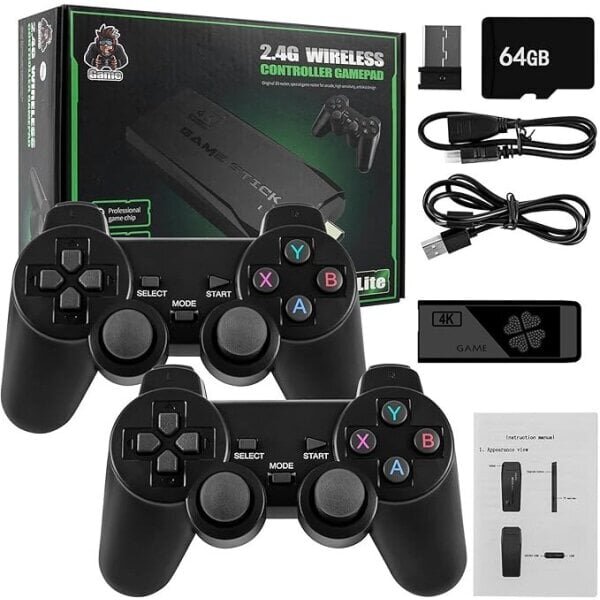 20000+ 4k Hdmi TV Video Game Stick Retro pelikonsoli W/ 2 langaton ohjain 4k Game Stick, 100% uusi TAO Db 64g hinta ja tiedot | Pelikonsolit | hobbyhall.fi