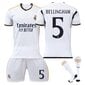 23-24 Bellingham 5 Real Madrid Jersey Uusi kausi Uusimmat aikuisten jalkapallopaidat lapsille Aikuinen M (170-175 cm) hinta ja tiedot | Jalkapallovaatteet ja -varusteet | hobbyhall.fi