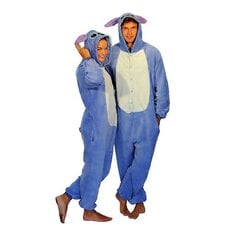 Stitch Blue Pink Unisex Onesie Kigurumi Fancy Dress Puku Hupparit Pyjamas_f WA Stitch Blue XL (180CM-190CM) hinta ja tiedot | Naamiaisasut | hobbyhall.fi