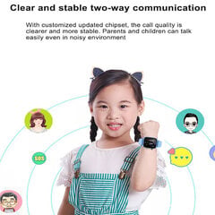 Uusi Kids 4G Smart Watch SOS GPS Location Video Call SIM-kortti lapsille Älykellokamera Waterproof Watch (FW) Musta hinta ja tiedot | Älykellojen ja aktiivisuusrannekkeiden lisätarvikkeet | hobbyhall.fi