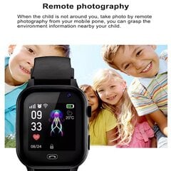 Uusi Kids 4G Smart Watch SOS GPS Location Video Call SIM-kortti lapsille Älykellokamera Waterproof Watch (FW) Musta hinta ja tiedot | Älykellojen ja aktiivisuusrannekkeiden lisätarvikkeet | hobbyhall.fi