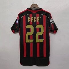 06-07ACAC Milan kotipaita kaksikymmentäkaksi Kaka-fanien muistopaita S(165-170cm) hinta ja tiedot | Jalkapallovaatteet ja -varusteet | hobbyhall.fi