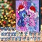 Lilo & Stitch sarjakuvahahmot joulun adventtikalenteri 24kpl sarjakuvaleluja koriste lähtölaskenta kalenteri-HZ2（C） hinta ja tiedot | Joulukoristeet | hobbyhall.fi