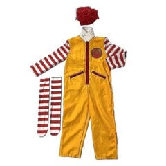 Ronald Mcdonald Pelle Punainen Keltainen Fancy Dress Aikuisten puvut Miesten Funny Halloween Carnival Party Cosplay Asut hinta ja tiedot | Naamiaisasut | hobbyhall.fi