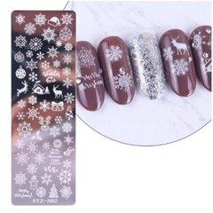 Nailart leimalevy, Nailleimasin - jouluaiheet, joulukoristeet hinta ja tiedot | Manikyyri- ja pedikyyritarvikkeet | hobbyhall.fi