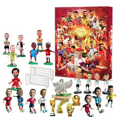 World Cup Advent Calendar 2024 World Cup Advent Calendar Christmas Blind Box Messi, Kairo, Mbappe hinta ja tiedot | Joulukoristeet | hobbyhall.fi