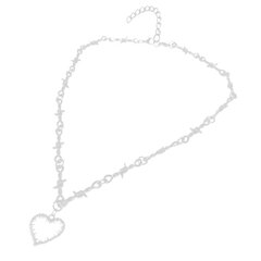 Gothic Heart Kaulakoru Sydän Choker Klavicle Ketju Goth Korut Halloween Joulu Ystävänpäivä Lahja Naisille Miehille Pari Hopea hinta ja tiedot | Kaulakorut | hobbyhall.fi