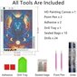 Wolf 5D Diamond Painting Kit jouluksi, Animals Moon Full Rhi hinta ja tiedot | Koristeet ja tarrat | hobbyhall.fi