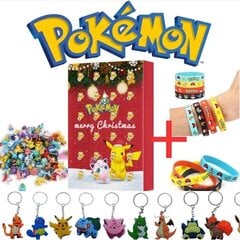 Pokemon 2024 adventtikalenteri + 12 pokemon rannerengasta + 1 avaimenperä hinta ja tiedot | Joulukoristeet | hobbyhall.fi