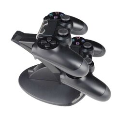 Latausasema PS4:lle - Laturi Käsiohjaus / PlayStation Ohjain Black hinta ja tiedot | Pelikonsolitarvikkeet | hobbyhall.fi