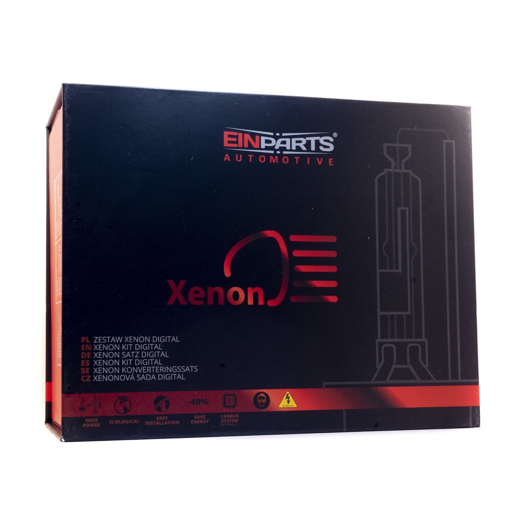 EinParts D2S HID Xenon muutossarja 6000K KYLMÄ VALKOINEN 12V Slim DC 35W 6.0A hinta ja tiedot | Sähköiset lisätarvikkeet | hobbyhall.fi