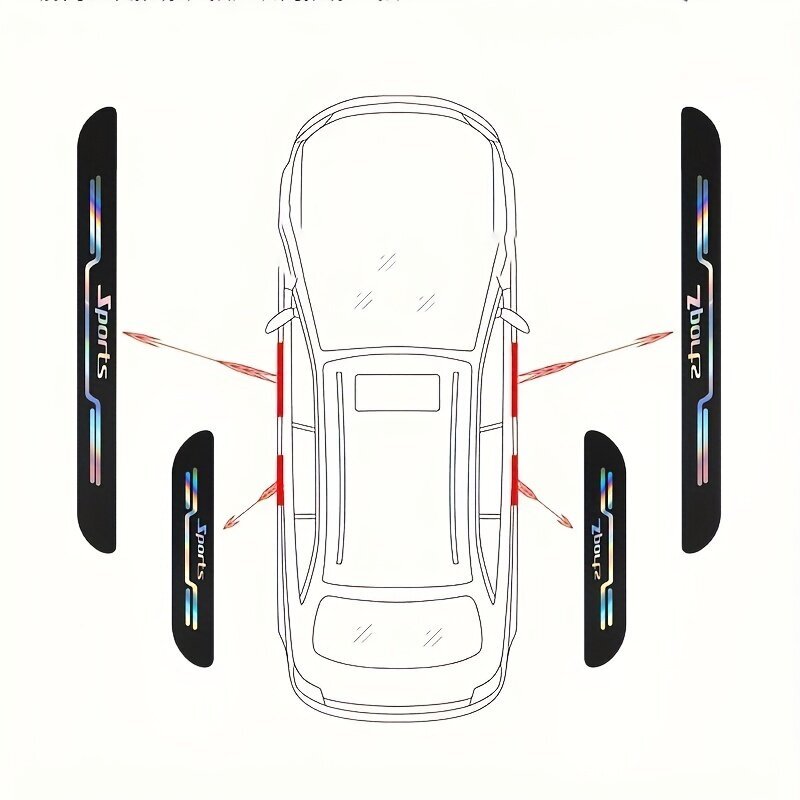 Auto Deal Pro ovikynnyssuojat 4 kpl. hinta ja tiedot | Lisätarvikkeet autoiluun | hobbyhall.fi