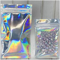 12 x 20 cm ZIP LOCK/MINIGRIP pussit - holografinen, sateenkaari, vetoketjullinen - 100 kpl pakkaus hinta ja tiedot | Lahjapaketointi | hobbyhall.fi