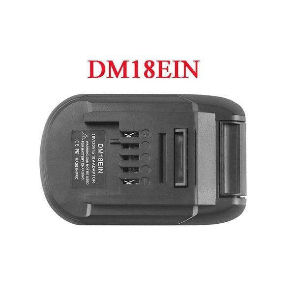 DM18EIN Akun Muunnin Adapteri Laturi DeWalt 18V 20V Li-Ion Akulle Einhell Litium Työkalulle [dB} Black hinta ja tiedot | Akkuporakoneet ja ruuvinvääntimet | hobbyhall.fi