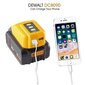 Sovitin USB laturi Yhteensopiva Dewalt 14.4v 18v 20v Li-ion Akkumuunnin Dcb090 USB laite Yhteensopiva Dewalt Lataus Dual USB[HhhK] hinta ja tiedot | Auton akkulaturit | hobbyhall.fi