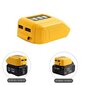 Sovitin USB laturi Yhteensopiva Dewalt 14.4v 18v 20v Li-ion Akkumuunnin Dcb090 USB laite Yhteensopiva Dewalt Lataus Dual USB[HhhK] hinta ja tiedot | Auton akkulaturit | hobbyhall.fi