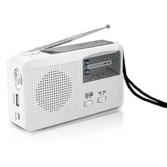 Hätäradio aurinkokennolla ja käsikammella, itsevirtaava, akkukäyttöinen USB-lataus FM/AM-radio LED-taskulamppu puhelimen laturi hinta ja tiedot | Kelloradiot ja herätyskellot | hobbyhall.fi