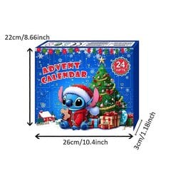 2024 Joulun adventtikalenteri Lilo & Stitch Action Figure Lelu Xmas 24 päivää lähtölaskenta Blind Box Yllätyslahja hinta ja tiedot | Joulukuusen koristeet | hobbyhall.fi