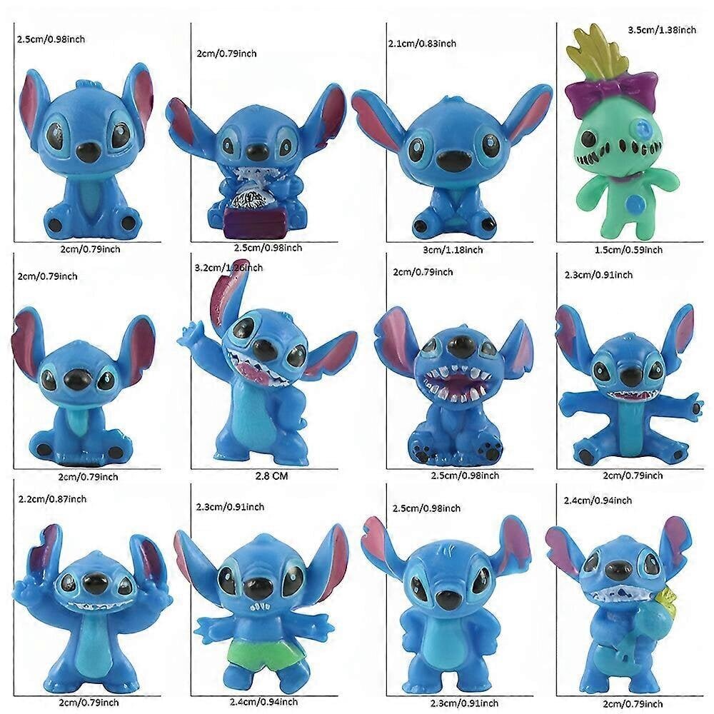 2024 Joulun adventtikalenteri Lilo & Stitch Action Figure Lelu Xmas 24 päivää lähtölaskenta Blind Box Yllätyslahja hinta ja tiedot | Joulukoristeet | hobbyhall.fi