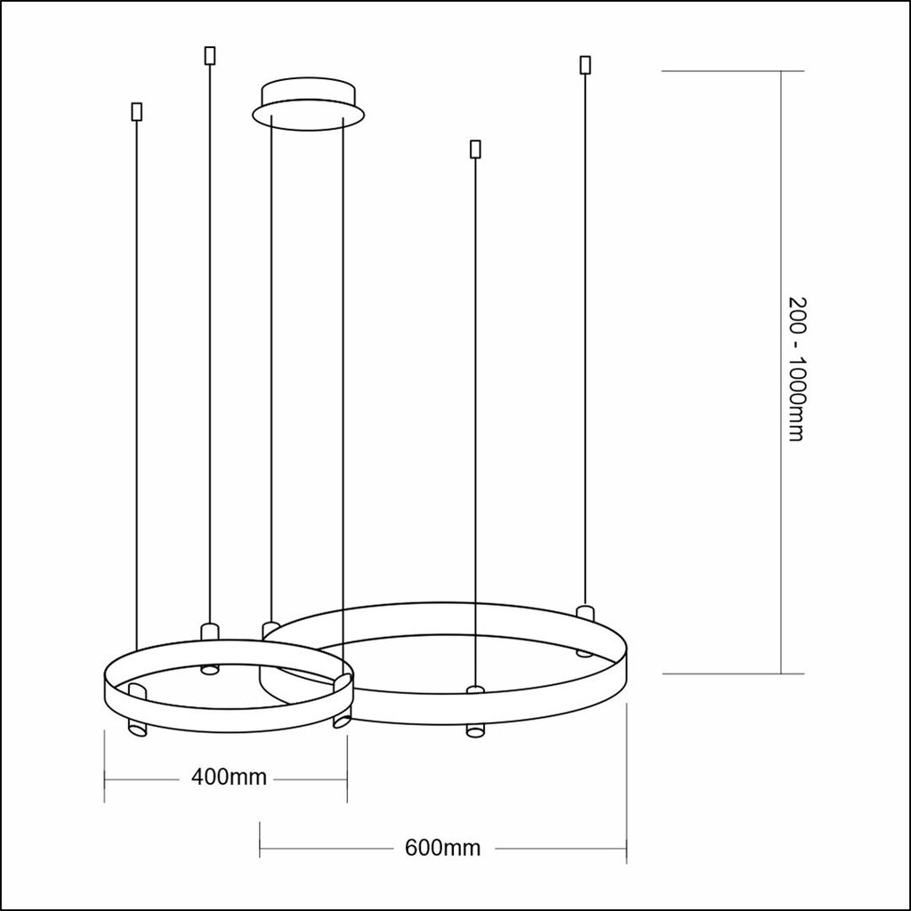 Riippuvalaisin Elegance, 72W LED, kultainen hinta ja tiedot | Riippuvalaisimet | hobbyhall.fi