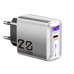 20W tyypin C laturi kevyellä mini-laturipäällä PD+USB metalliharmaa pikalataus hinta ja tiedot | Paristolaturit | hobbyhall.fi