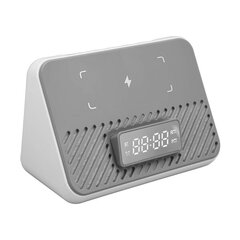 Langaton latausasema 15W 3 in 1 Langaton puhelimen laturi Bluetooth-kaiuttimella Digitaalinen herätyskello Valkoinen hinta ja tiedot | Kaiuttimet | hobbyhall.fi