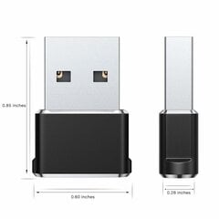 USB-C-sovitin USB-liitäntään, 3 kpl, tyyppi C naaras - USB uros latauskaapelin muuntaja hinta ja tiedot | Kaapelit ja adapterit | hobbyhall.fi