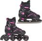 Säädettävät luistimet-rullaluistimet Raven Pulse Black/Fuchsia 2in1 hinta ja tiedot | Luistimet | hobbyhall.fi