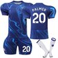 2024-2025 Chelsea Home -lasten jalkapallopaita ja sukat NO.20 Palmer 28 hinta ja tiedot | Jalkapallovaatteet ja -varusteet | hobbyhall.fi