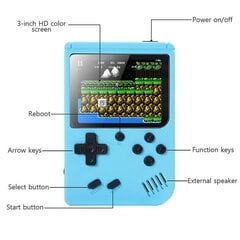 500-in-1 Retro Gameboy Machine Mini Kädessä pidettävä videopelikonsoli Sisäänrakennettu klassinen pelisoitin Lapset Aikuisten Hauskat Lelu Lahjat Vaaleanpunainen Pinkki hinta ja tiedot | Pelikonsolit | hobbyhall.fi