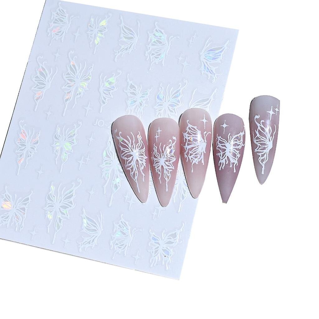 DIY Butterfly Nail Tarratarrat hinta ja tiedot | Manikyyri- ja pedikyyritarvikkeet | hobbyhall.fi