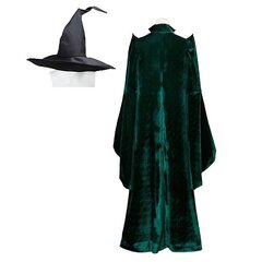 Harry Potter Minerva McGonagall Tylypahkan rehtorin vaatteet aikuisten Halloween-cosplay-asu w hinta ja tiedot | Jalkapallovaatteet ja -varusteet | hobbyhall.fi