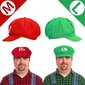 Super Mario Bros Mario ja Luigi Hatut Lipparit Hanskat Napit Cosplay Puku hinta ja tiedot | Miesten korut | hobbyhall.fi