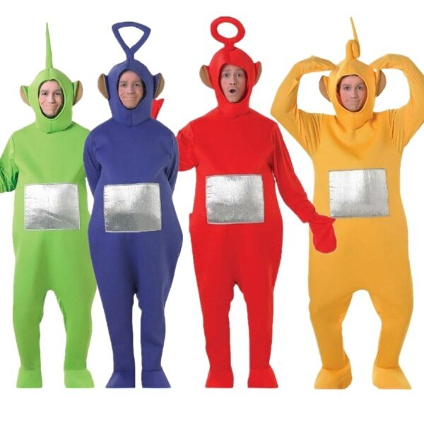 Tinky Winky Teletapit Adult Fancy Dress Polttarit puku punainen 180cm hinta ja tiedot | Naamiaisasut | hobbyhall.fi