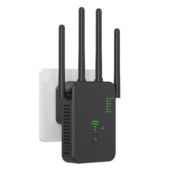 WiFi-toistin 1200 Mbps, WiFi-signaalin vahvistin, kaksitaajuinen 2,4 GHz ja 5 GHz WiFi-verkkolaajennus pitkällä hinta ja tiedot | Kannettavien tietokoneiden lisätarvikkeet | hobbyhall.fi