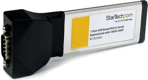StarTech ExpressCard to RS232 DB9 (EC1S232U2) hinta ja tiedot | Ohjain- ja laajennuskortit | hobbyhall.fi