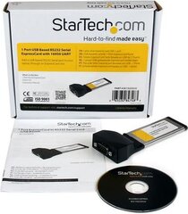 StarTech ExpressCard to RS232 DB9 (EC1S232U2) hinta ja tiedot | Ohjain- ja laajennuskortit | hobbyhall.fi