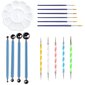 16 kpl/setti Mandala Dotting Tool Painting Rock Art Pen hinta ja tiedot | Koristeet ja tarrat | hobbyhall.fi