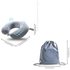 Matkatyyny - Memory Foam Kaulatyyny Tukityyny 30*30cm - Täydellinen hinta ja tiedot | Jalkineiden ja vaatteiden hoitotuotteet | hobbyhall.fi