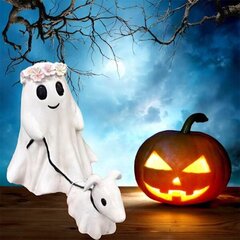 Halloween Ghost Dog Statue Halloween Patsaat Ghostly B hinta ja tiedot | Hauskat juhlapelit ja -tuotteet | hobbyhall.fi