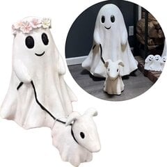 Halloween Ghost Dog Statue Halloween Patsaat Ghostly B hinta ja tiedot | Hauskat juhlapelit ja -tuotteet | hobbyhall.fi