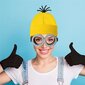 Halloween-asut Pipo Hattu Minion Lasit Käsineet Naamiaisasu Despicable Me Cosplay Asusteet Aikuisille hinta ja tiedot | Miesten korut | hobbyhall.fi