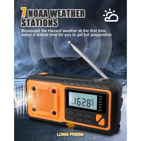 Uusin hätäradio - 4000 mAh Powerbank aurinkokennokampiradio - AM/FM/WB/NOAA ja hälyttävä sääradio hinta ja tiedot | Kelloradiot ja herätyskellot | hobbyhall.fi