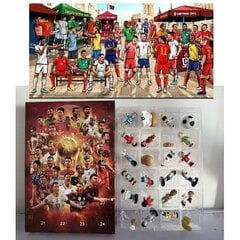 2024 World Cup Advent Calendar World Cup Advent Calendar Christmas Blind Box Messi, Kairo, Mbappe jne. hinta ja tiedot | Joulukoristeet | hobbyhall.fi