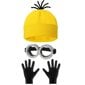 Halloween-asu Pipo Hattu Minion Lasit Käsineet Naamiaisasu Despicable Me Cosplay Asusteet Aikuisille hinta ja tiedot | Miesten korut | hobbyhall.fi