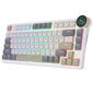 ROYAL KLUDGE N80 Pearly Dawn, Red Switch, US hinta ja tiedot | Näppäimistöt | hobbyhall.fi