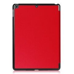 iPad 9,7\" (2017 / 2018) Ohut kuori kolmikkotaitoksella - Punainen Punainen hinta ja tiedot | Tablettien lisätarvikkeet | hobbyhall.fi